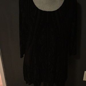 Velvet design blouse